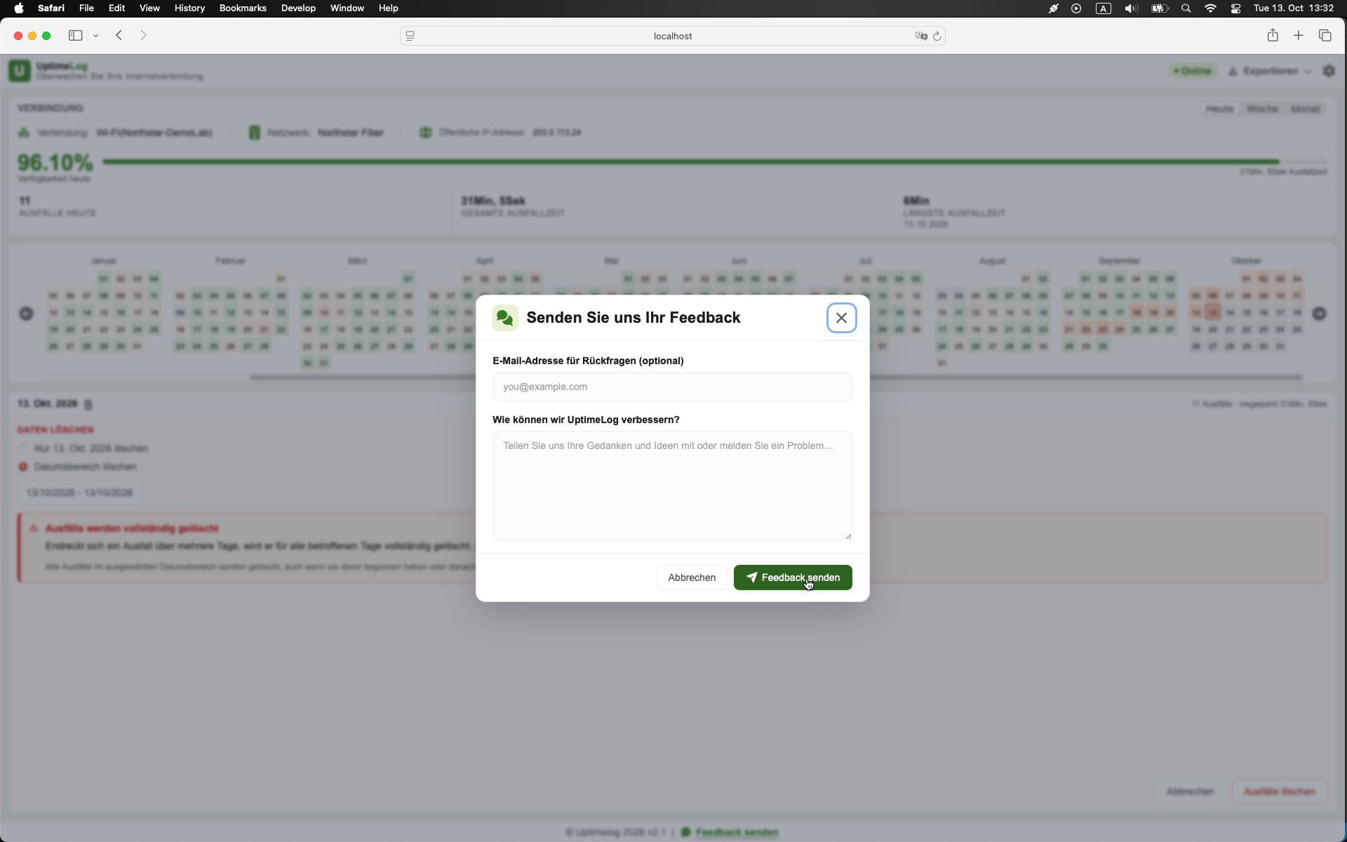 Feedback senden
